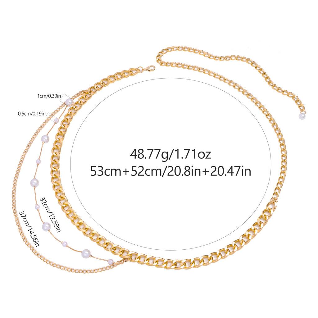 Fashion Multilayer Metal Body Chain For Women With Lobster Clasp Summer Accessory