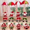 Santa Claus Parachute Snowman Christmas Tree Hanging Ornament Party Decoration Supplies Accessories