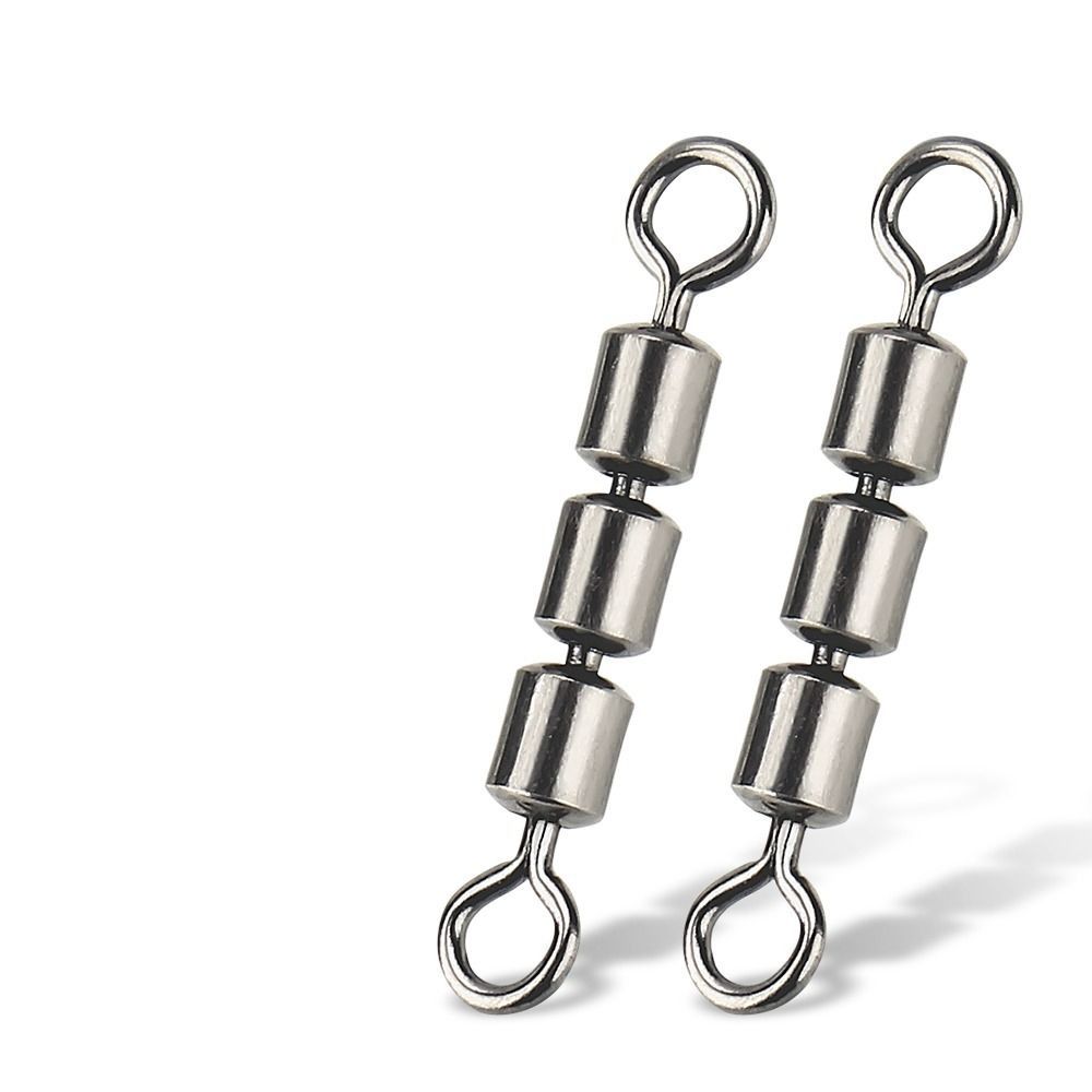 10 шт., тройной подшипник, 3 роликовых вертлюга, высокоскоростные вертлюжки для рыболовной бочки, вертлюги для ловли карпа