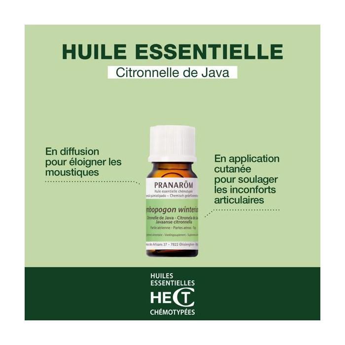 Pranarom Huile Essentielle Citronnelle de Java 10ml