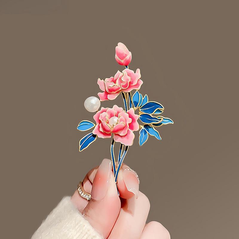 Ретро китайская брошь с кисточкой в виде бабочки и цветка – элегантный аксессуар для чонсама