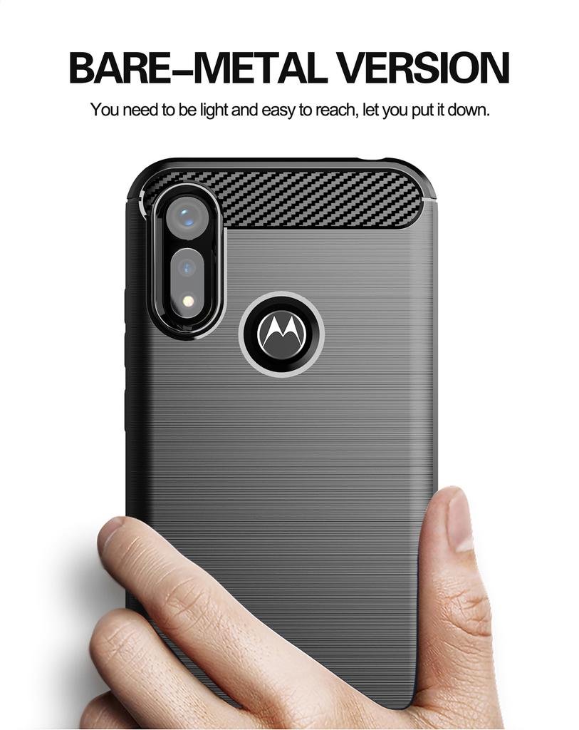 Case For Motorola E6i Soft Silicone Shockproof Non-Slip Half-Wrapped Back Cover For Moto E6i E6S 2020 Smartphone Case