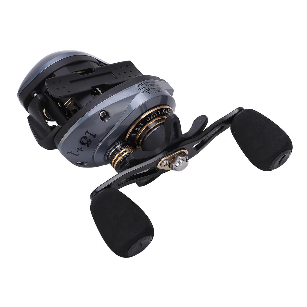 Baitcasting Reel Lure Fishing Reel Wheel 7.2:1 Ratio 18+1BB with Micro Wire Cup Dual Brake Systems