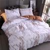 Versatile Marble Pattern Soft Bedding Duvet Cover Set With Matching Pillowcase Choices