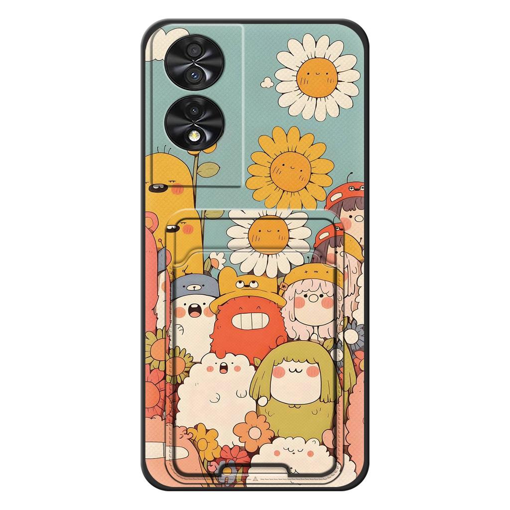 Водонепроницаемый чехол для телефона с граффити для TCL 40 NxtPaper 4G/50 SE, силиконовый мягкий чехол с карманом для карт, противоударный, модный дизайн, ТПУ