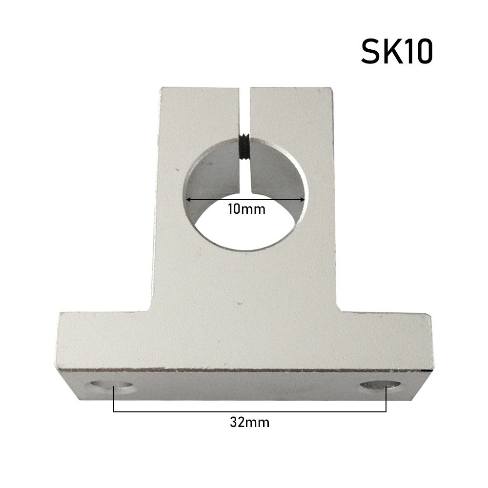 1 шт. Опора вала направляющей фрезера с ЧПУ, держатель стержня из алюминиевого сплава, новый линейный подшипник, деталь для 3D-принтера