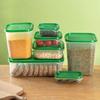 17Pcs/Set Stackable Fresh Keeping Box Plastic with Lid Food Storage Box Reusable Sealed Meal Prep Container Grain