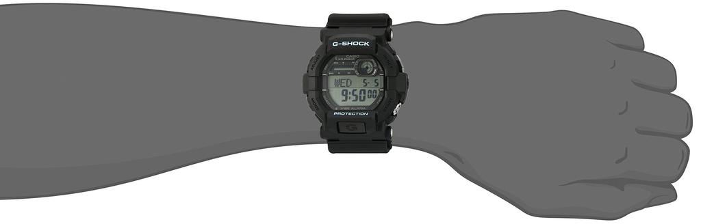 Часы спортивные из черной смолы G-Shock мужские GD350-8