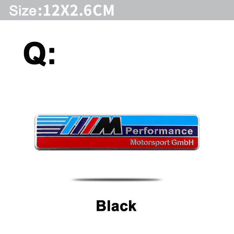 ljqvz9 Car Styling Emblem Aluminum Alloy Car Fender Trunk Badge Stickers For Bmw M E90 E60 F30 F10 E39 E36 F20 G30 G20 E87 E92 E91.