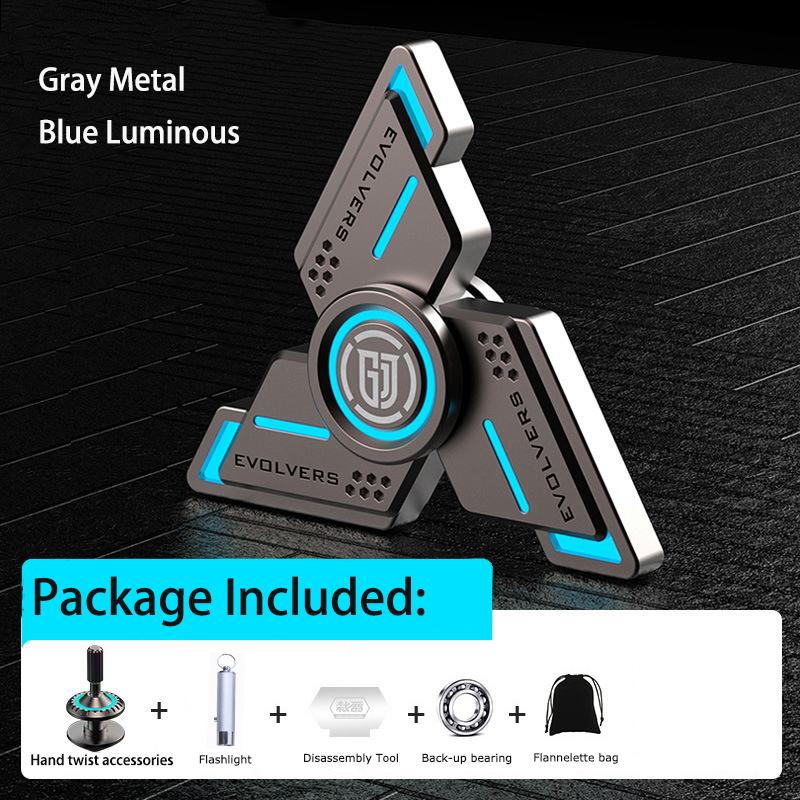 Спиннеры Cyclone Fidget со светящимся, прочным высокоскоростным бесшумным подшипником, спиннером для пальцев для взрослых и детей (Аксессуары «сделай сам» в комплекте)