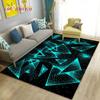 3D абстрактный геометрический оптический ковер, ковер для гостиной, спальни, дивана, коврик для кухни, украшение для кухни, детский нескользящий напольный коврик