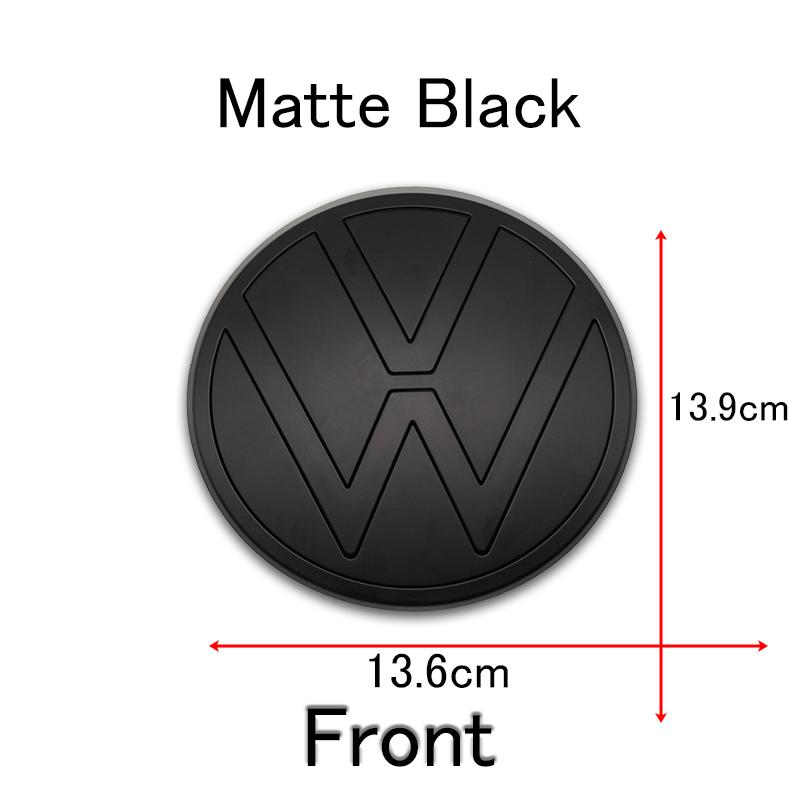2026 saf7For Volkswagen Polo 2019 2020 2021 2022 2023 2024 1Pc 139mm 110mm Car Logo Front Bonnet Hood Rear Trunk emblem Auto Accessories