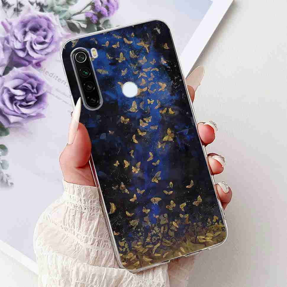 Чехол для Xiaomi Redmi Note 8 Винтажный Дракон Роскошный Цветок Мягкий Силикон ТПУ Чехол Для Redmi Note8 Note 8T Чехлы для Телефона Ударопрочный