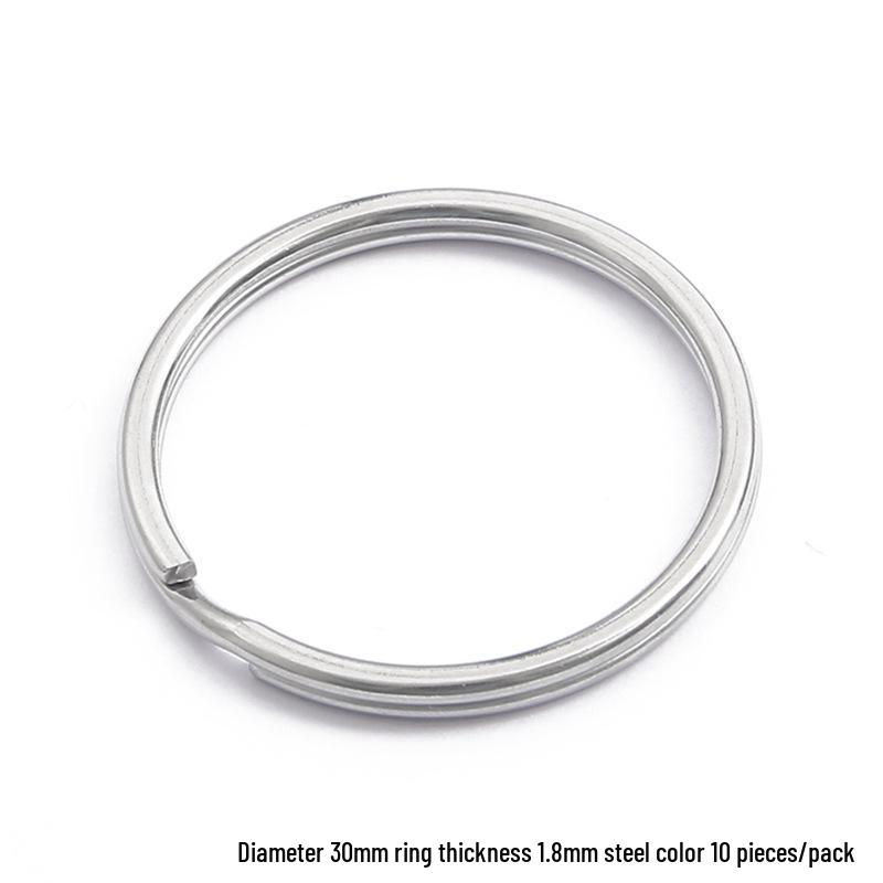 DIY Jewelry Accessories: Thickened Stainless Steel Keyring and Storage Ring