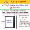 7 inch eReader Case Hand Strap N418 Protective Shell Smart Cover for Rakuten Kobo Libra 2