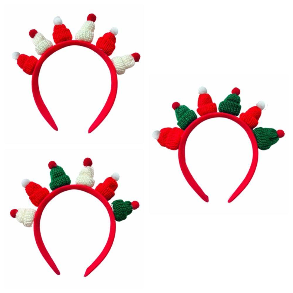 Xmas Christmas Hairband New Year Merry Christmas Hair Hoop Cute Christmas Hat Headband  Festival