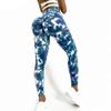 Fashion Slim Outdoor Seamless Tie Dye Ladies Sports Pants Casual Sexy Women Tight High Waist Booty Lifting Yoga Pants 30162