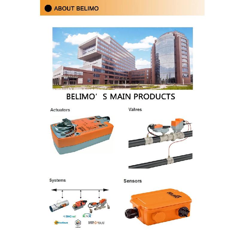 BELIMO 10Nm AC/DC 24V NM24A NM24-TP Damper Actuator for Operating Air Control Dampers in Ventilation and HVAC System