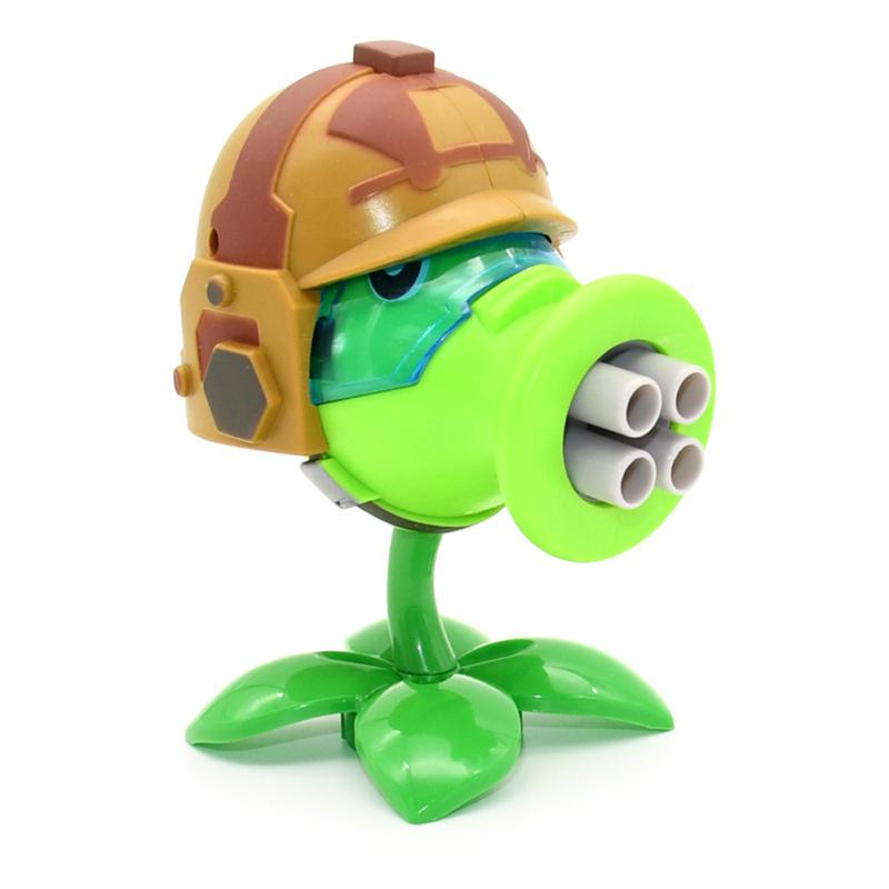 Растения против. Фигурки зомби, игрушки Peashooter Gatling Pea Shooter, пластиковая фигурка, модель игрушки