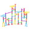 DIY Assemble Children Kid Marble Race Run Maze Track Blocks Educational Toys122pcs