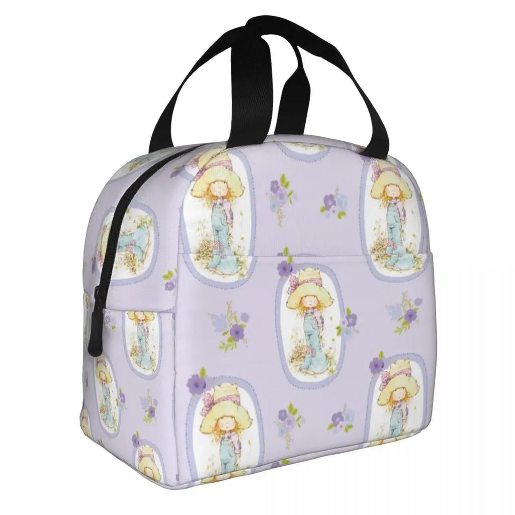 Милая Сара Кей Девушка Велосипедная Езда Ланч-боксы Аксессуары Мультфильм Деревенская Жизнь Термосумка Холодная Еда Пикник Дорожная Сумка Утепленная