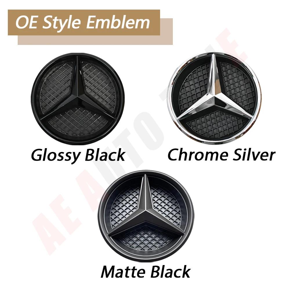 pbfvl2 2025 Hot 3D Mirror Front Grille Emblem For Mercedes Benz A/B/C/E/S/R/ML/SL W176 W246 W205 W212 W207 W217 W251 R231 W166 X166 X15