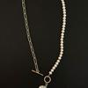 RER Silver Pendant Pearl Necklace