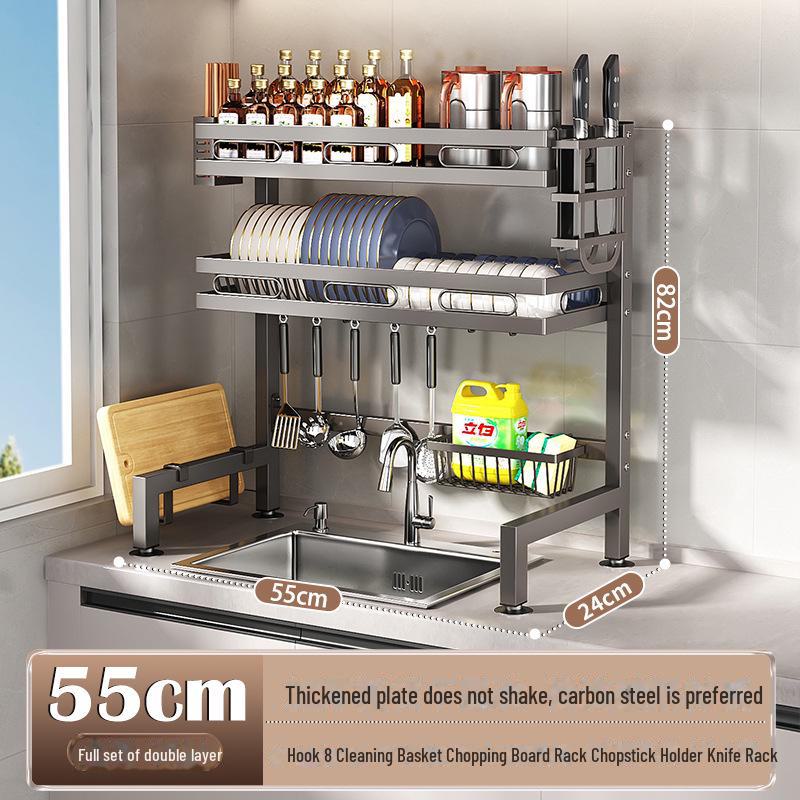 Многофункциональная кухонная мойка для хранения посуды и слива