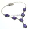 Charoite Gemstone 925 Sterling Silver Plated BeautifulNecklace ERR-N35