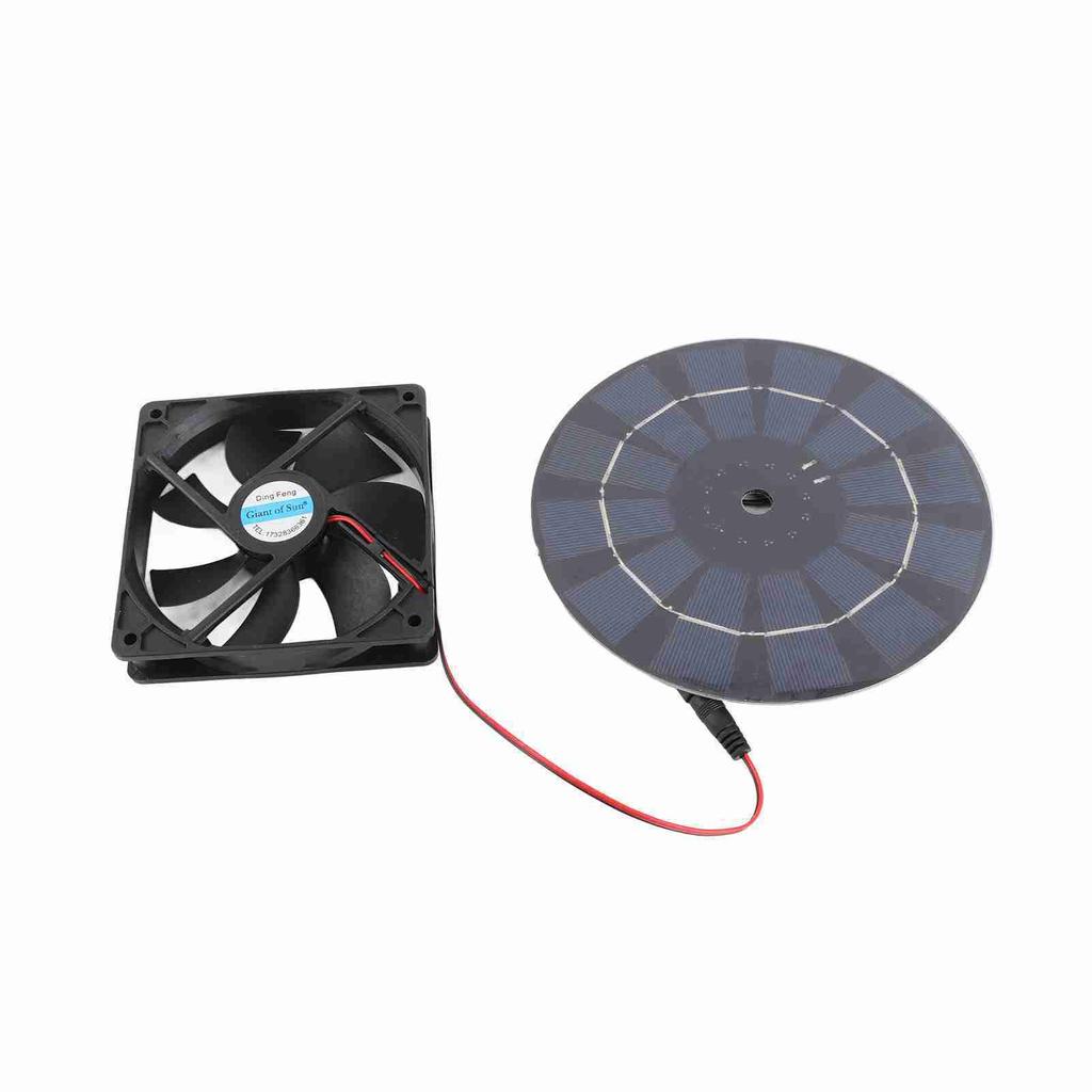 3W Solar Panel Fan Low Noise Energy Saving Solar Mini Exhaust Fan for Chicken Coop Greenhouse