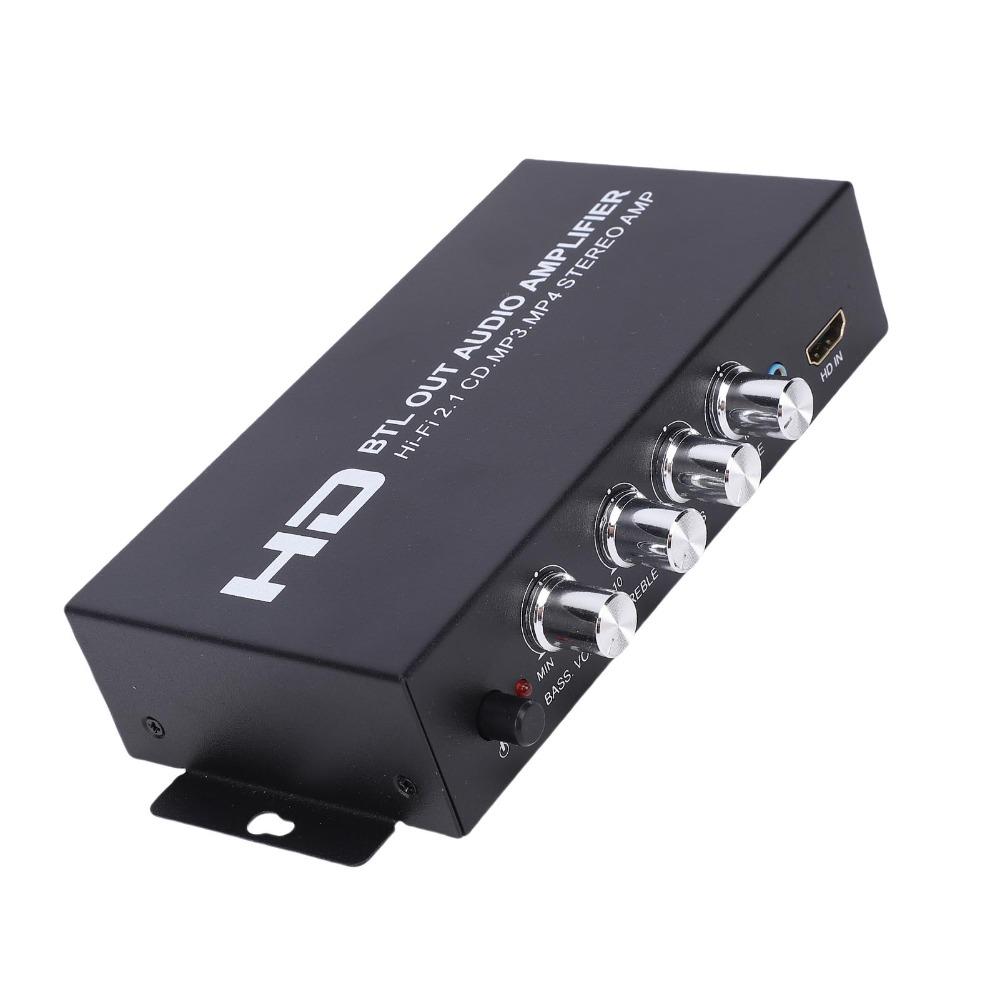 Support HD & AUX Input Dual Channel Sound Receiver HiFi Stereo Amplifier  Car Use