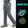 2025 летние тактические брюки мужские быстросохнущие тонкие брюки легкие повседневные водонепроницаемые брюки для тренировок на открытом воздухе дышащие длинные брюки