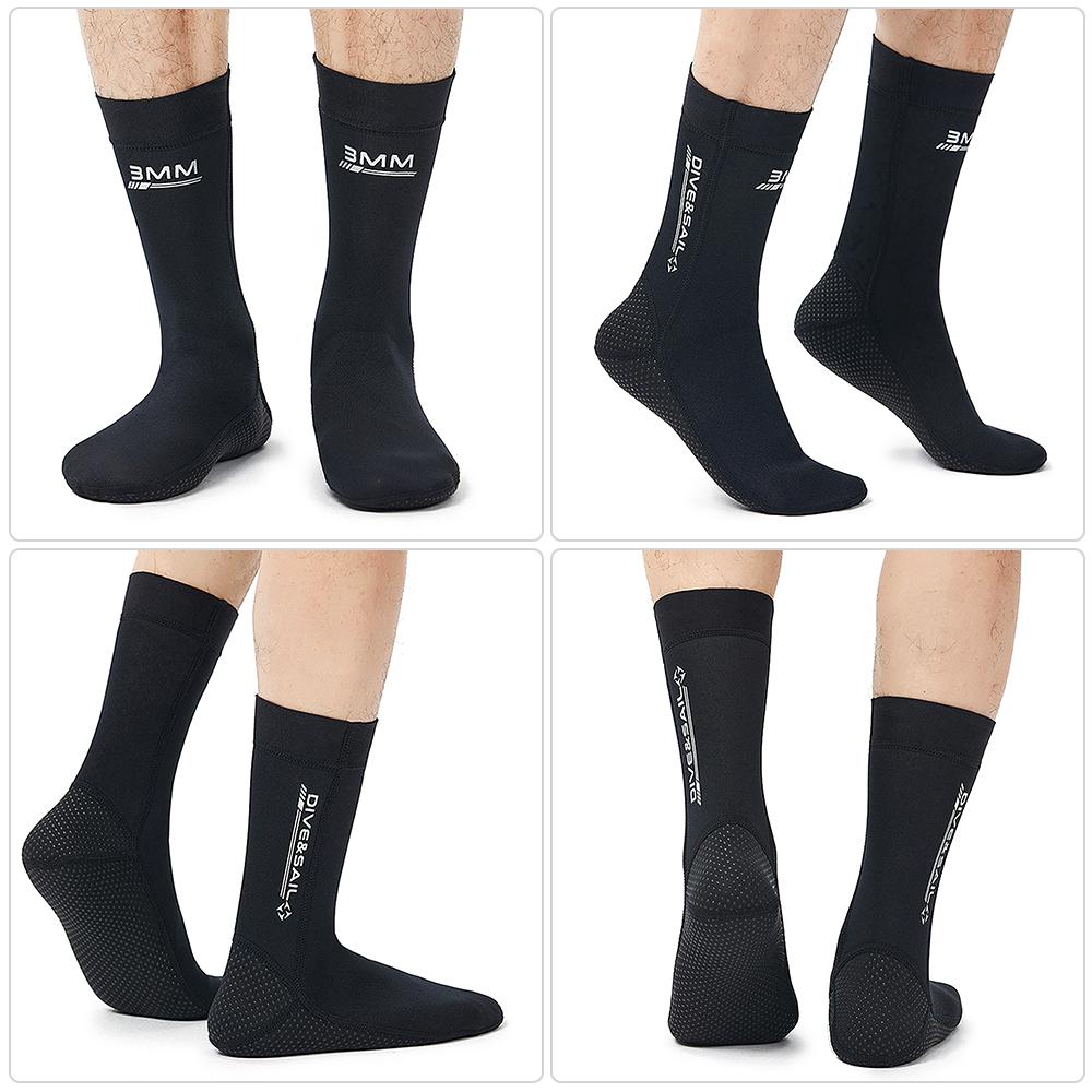 3mm Neoprene Diving Socks Men Women Anti Slip Water Socks for Beach Snorkeling Surfing Swimming