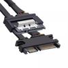Удлинительный кабель SATA 7+15P "папа-мама" с защелкой для жесткого диска SATA3.0