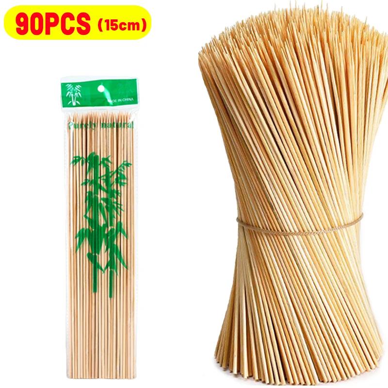 15/20/25/30 см бамбуковые шпажки палочки пищевая бамбуковая палочка одноразовая натуральное дерево длинная палочка для кухни барбекю фрукты жареные