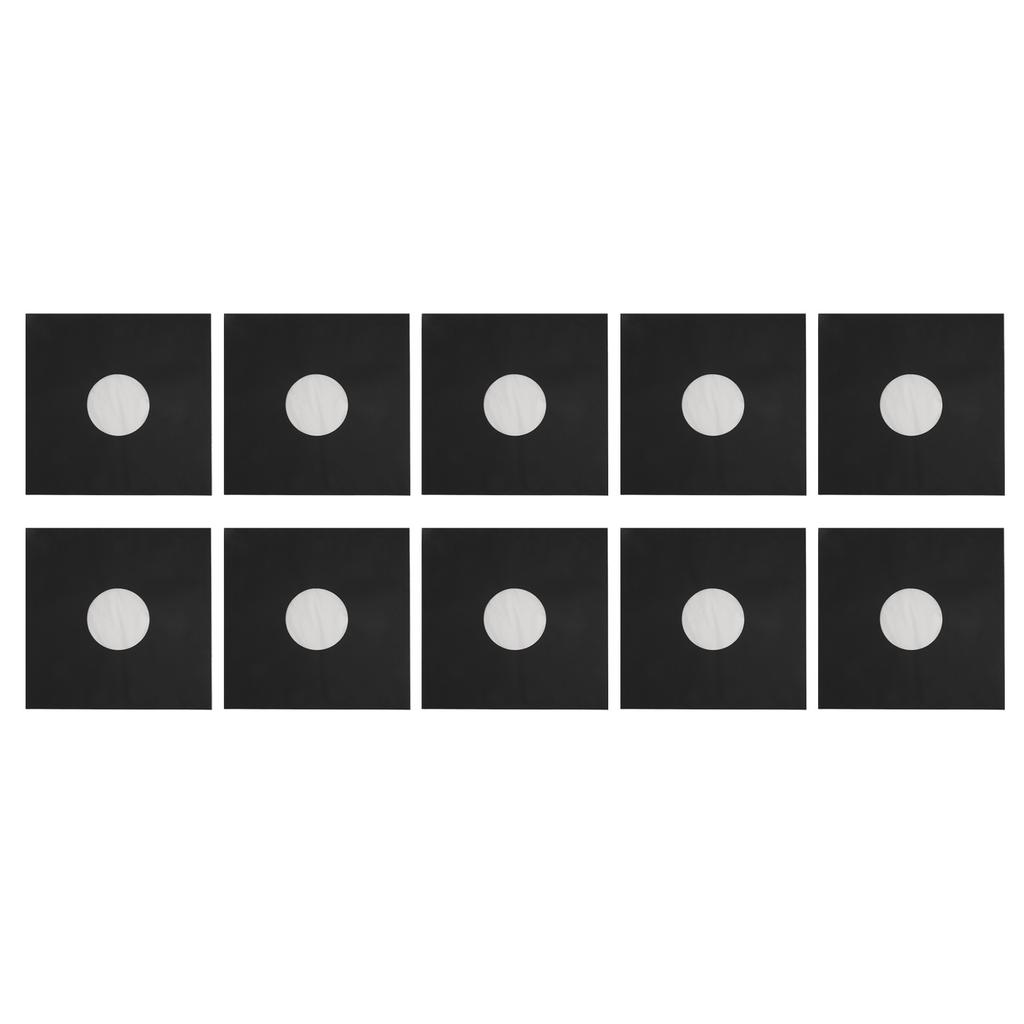 20 шт. чехлов для пластинок из крафт-бумаги 12 дюймов, защитные чехлы для пластинок на 33 об/мин, матово-черные