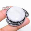 Natural Rainbow Moonstone Gemstone 925 Sterling Silver Pendant 2.17" P6A26