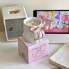 Three-Dimensional Bow Cup Blogger With The Same Girls' High-Value Girls' Hearts Electroplated Ceramic Cup