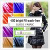 Водонепроницаемая глянцевая 40D PU нейлоновая пуховая ткань