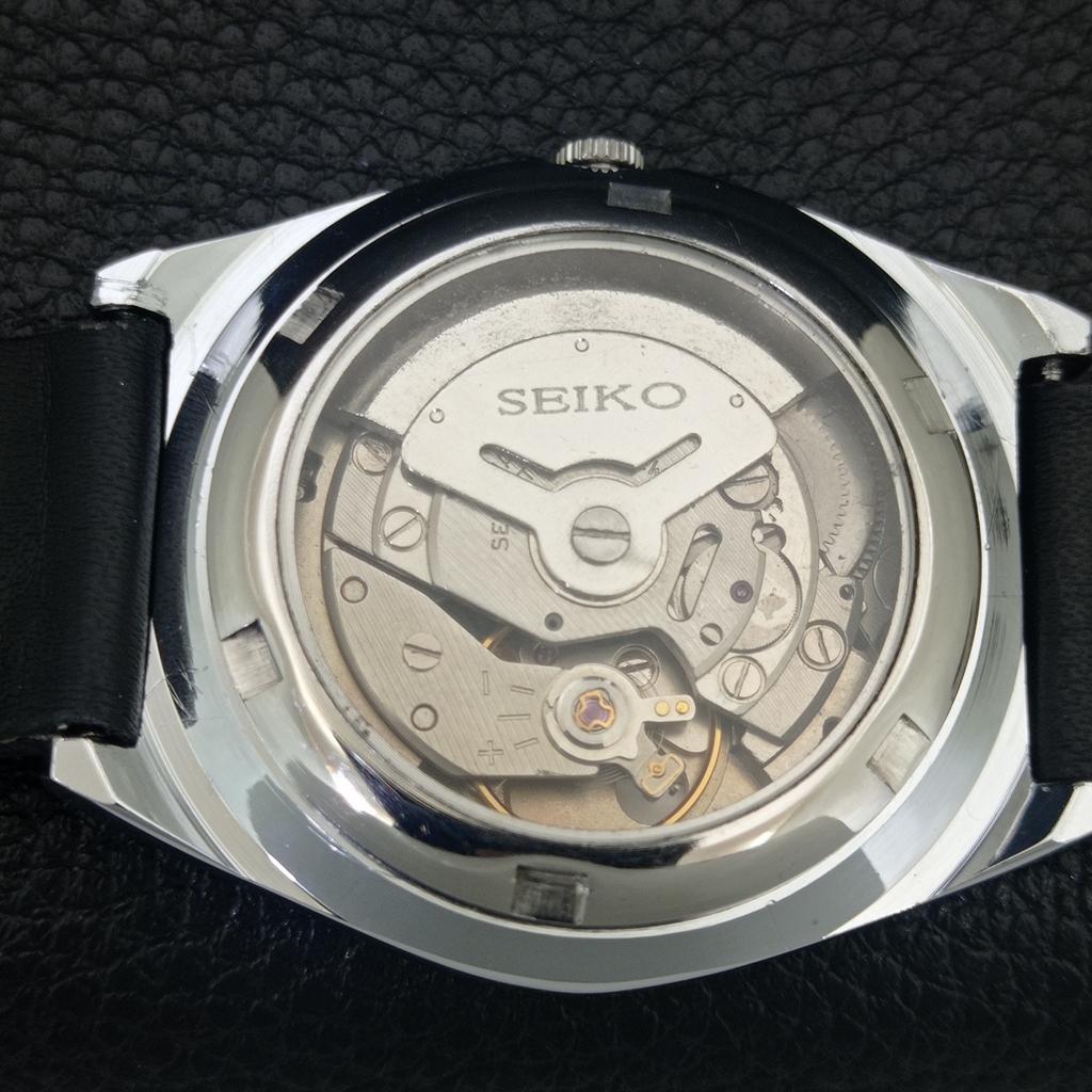 JAPAN VINTAGE REFURBISHED SEIKO 5 AUTOMATIC 6309A MENS WHITE WATCH a442609-1