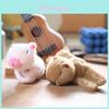 Charming Pink Capybara Plush Keychain Super Soft Pp Cotton Stuffed Toy