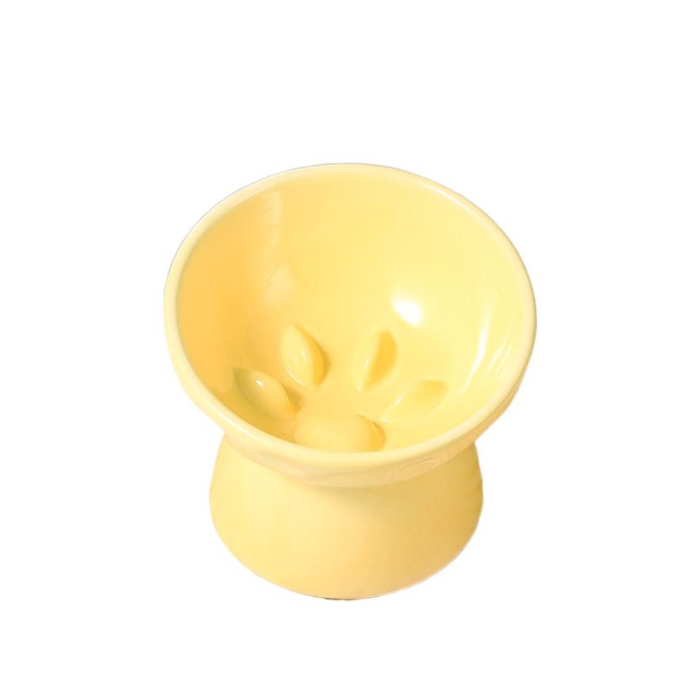 Multi-use Pet High Foot Bowl Slanted Mouth Dog Feeding Basin Cat Slow Food Bowl  Kitten Puppy