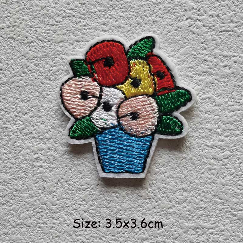 Вышитая нашивка с изображением животного, красочный солнечный единорог, цветок, грибное сердце, плавкие термопереводные картинки, новый аксессуар для одежды из ткани «сделай сам», теплопередача