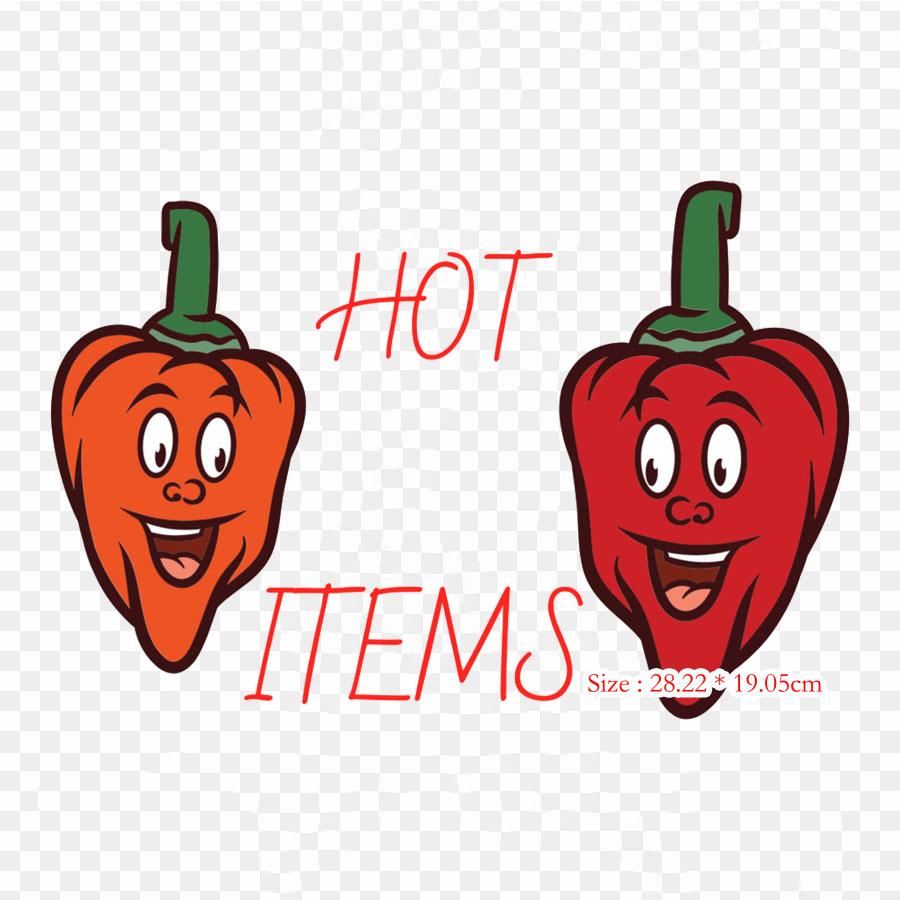 Fruit Cartoon Iron On Heat Transfer Printing Vinyl Patches Sticker for Clothes DIY Appliques Washable Patches