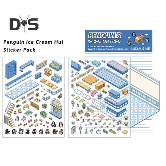 4 шт. DIY 3D набор наклеек для дома для взрослых и детей, многоразовые, снижающие стресс, миниатюрные наклейки для сцен, набор DIY проектов, подарок