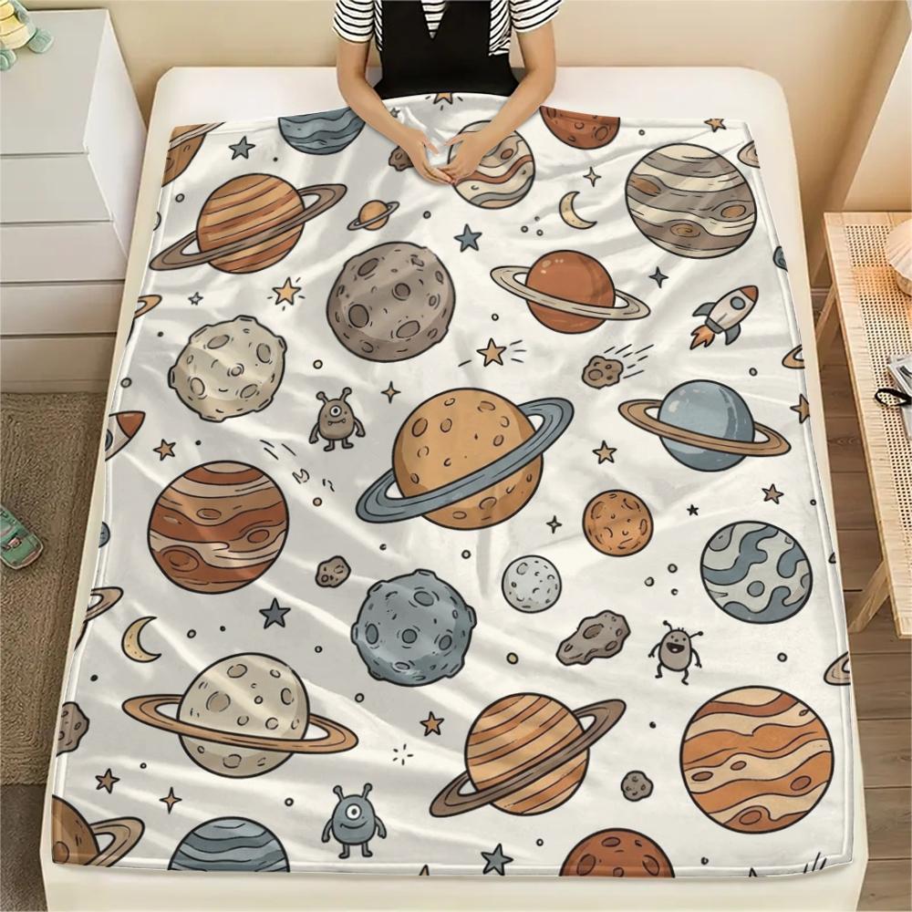 1PC Jewel Butterfly Print Flannel Blanket, High quality All Seasons, Home Decor, Warmth and Comfort, Perfect for Christmas Gifts