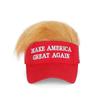 MAGA Hat Cap Donald Trump Hat With Gold Wig Make Keep America Great Again