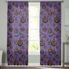 Хэллоуин Тыква Летучая Мышь Фиолетовая Занавеска Для Гостиной Прозрачные Тюлевые Шторы Окно Полупрозрачные Для Спальни Аксессуары Декор