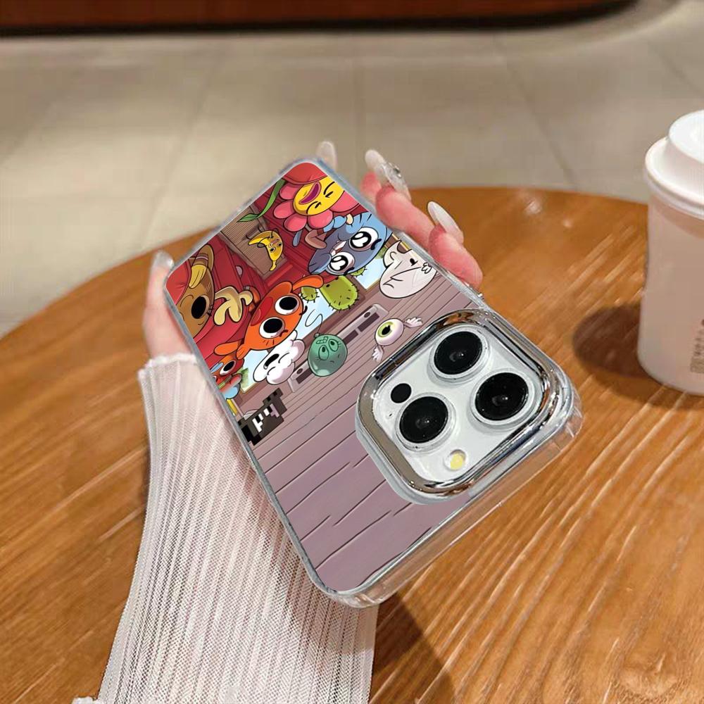 Чехол для телефона Gumball 'A-Amazing W-World' для iPhone 17 16 15 14 13 12 11 Pro Max Xr Air Plus Силиконовый чехол Серебристый Жесткий чехол