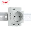 CNC Din Rail 35 мм Модульный монтаж AC Power Socket Plug 16A 220V AC Connector Серый Жилой Универсальный Промышленный